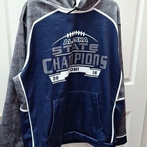 F mens Riddell long sleeve stretch hoodie sweatshirt size 2XL. LIKE NEW